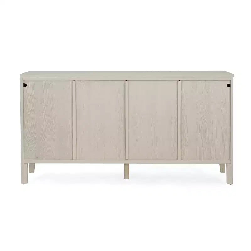 Vaisselier buffet moderne Vaughan avec quatre étagères et portes réglables
