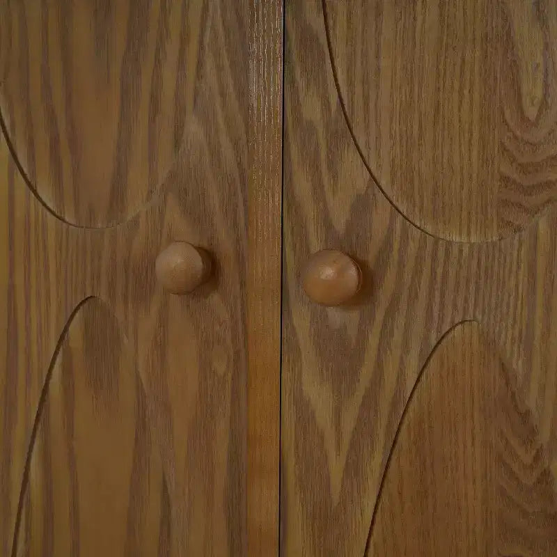 Vaisselier buffet moderne Vaughan avec quatre étagères et portes réglables