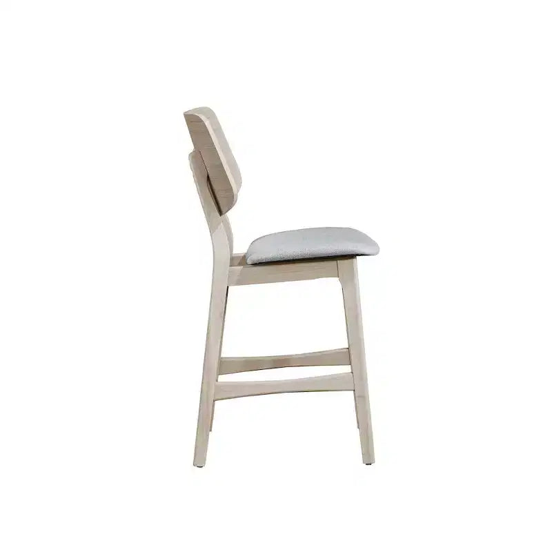 Ensemble de salle à manger Oscar 5 pièces en frêne blanc hauteur comptoir