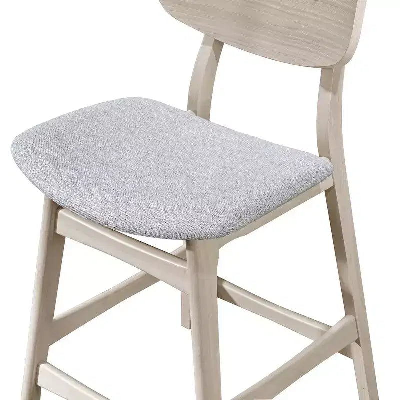 Ensemble de salle à manger Oscar 5 pièces en frêne blanc hauteur comptoir