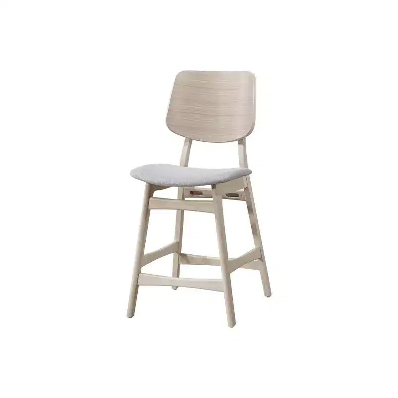 Ensemble de salle à manger Oscar 5 pièces en frêne blanc hauteur comptoir
