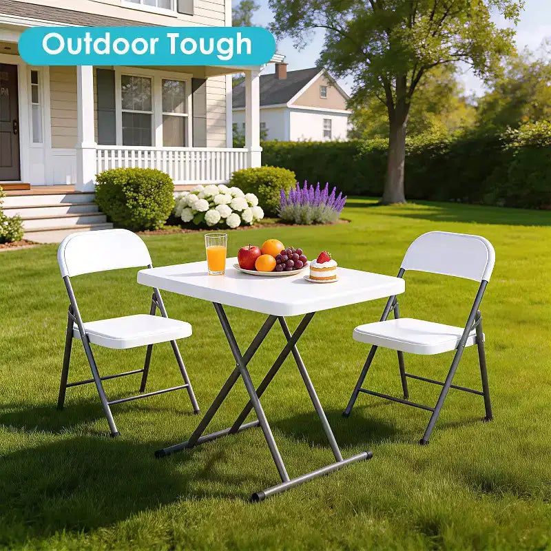 Table pliante de 76 cm, table utilitaire pliable pour petits espaces, petit bureau de hauteur réglable, plateau TV pour ordinateur portable, canapé, camping, blanc